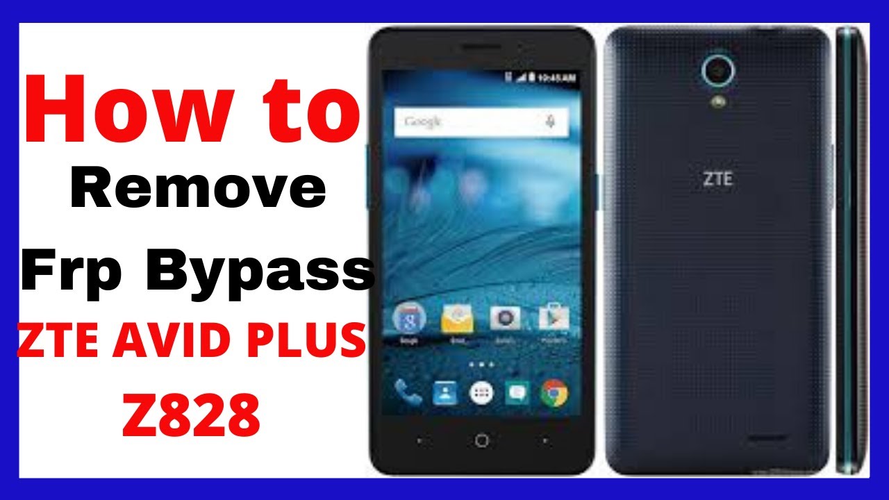 ZTE Avid Plus FRP bypass | ZTE z828 Google account bypass| ZTE Metro PCS / T-Mobile FRP Unlock