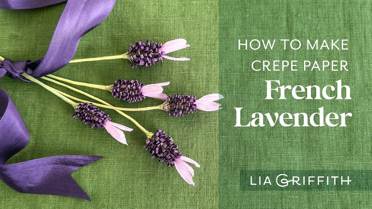 How to Make Crepe Paper French Lavender