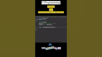 C Programming| Converting Miles to Kilometres| #cprogramming #programming #coding #shorts