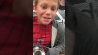 Walking around Walmart in a Spider-Man costume