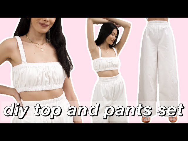 Crop Top & Flare Pants Set