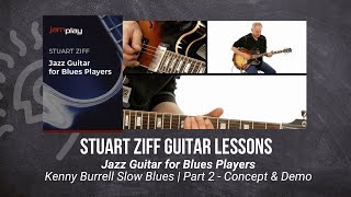 🎸 Stuart Ziff Guitar Lesson - Kenny Burrell Slow Blues | Part 2 - Concept & Demo - TrueFire