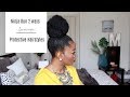 How to do a Topknot/ Ninja Bun 2 Ways + Summer Hairstyles ft Hergivenhair