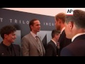 Prince Harry chats with Harry Styles and other stars of the film 'Dunkirk' at London premiere