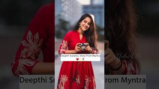 Deepthi Sunaina Dress from Myntra #shorts #deepthisunaina #dress #outfitinspo #starnails
