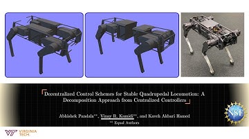 Decentralized Control Schemes for Stable Quadrupedal Locomotion, IROS 2020 [Full Presentation]
