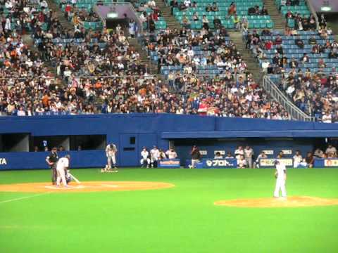 20110403 チャリティーマッチ中日×巨人 7回表 岡田俊哉