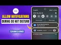 How to Allow Selected App Notifications on Do Not Disturb Mode on Samsung