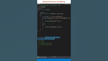 Programming Quiz Questions - Q107 -  Expand Future Academy #Shorts #CSharp #Dotnet