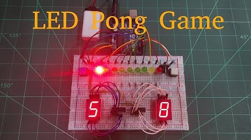 led Pong Game With Score Display on 7 Segment
