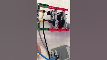 Lego Technic 4-spd manual gearbox with pneumatic drive