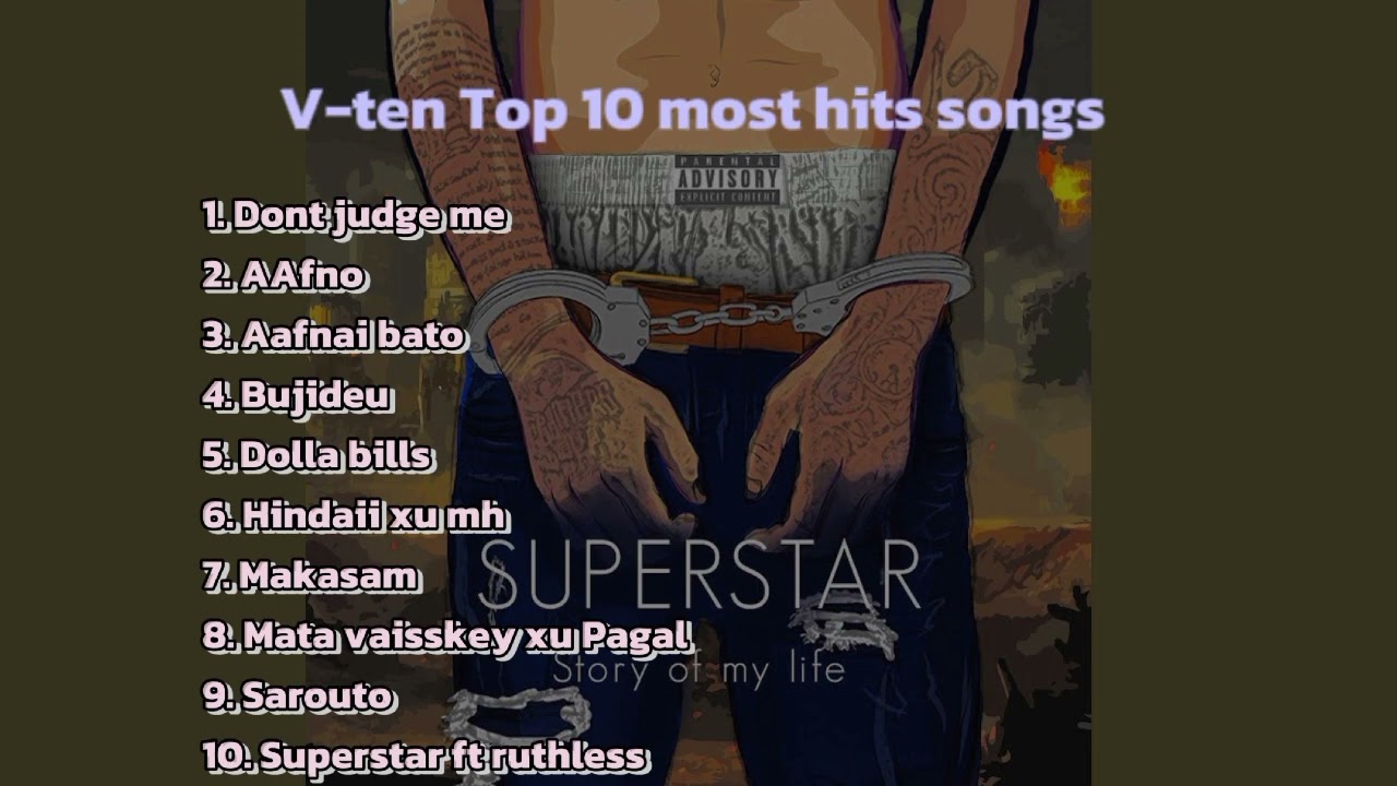 V TEN  Top 10 most hits song  New Nepali Rap 2024