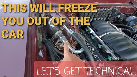 All about GM factory AC 1970 Nova with LS Swap. Convert from R12 to R134a