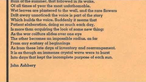 John Ashbery