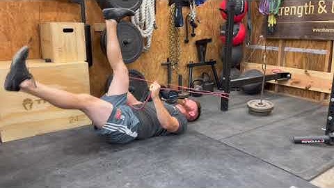 OVERHEAD BAND PULL DOWN DEAD BUG