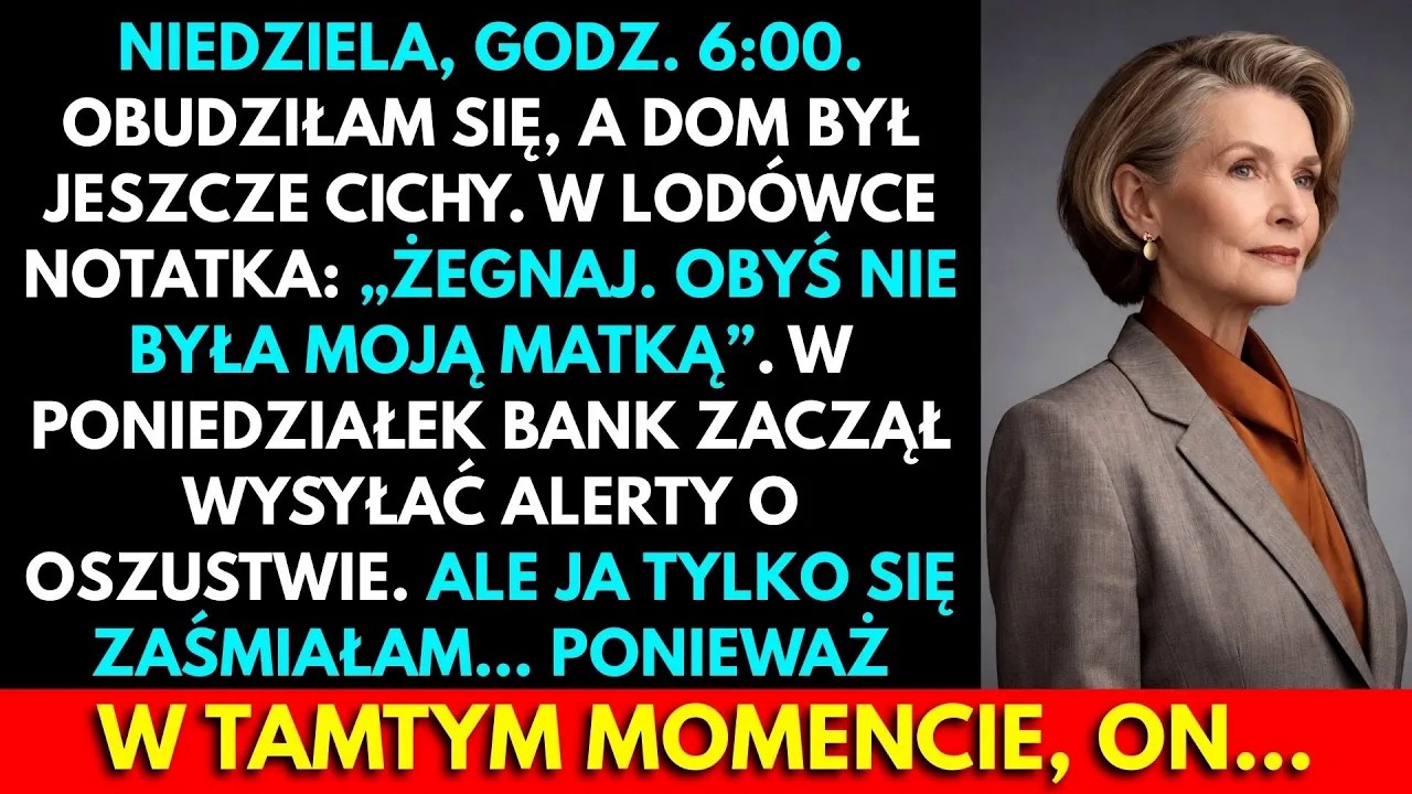 „Żegnaj. Szkoda, że nie jesteś moją matką.” Te słowa znalazłam na kartce przyczepionej magnesem do drzwi lodówki. Pismo znałam lepiej niż własne, a jednak przez chwilę nie potrafiłam go rozpoznać....