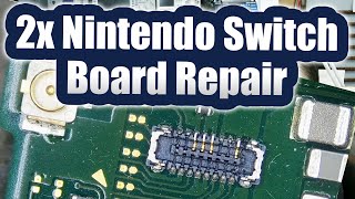 Double dose of Nintendo Switch and Switch lite motherboard repair