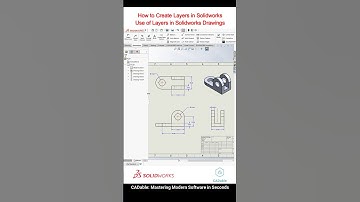 How to Create Layers in Solidworks - Use of Layers in Solidworks Drawings #LayersinSolidworks
