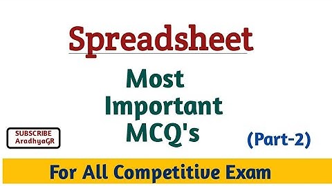 Spreadsheet MCQ