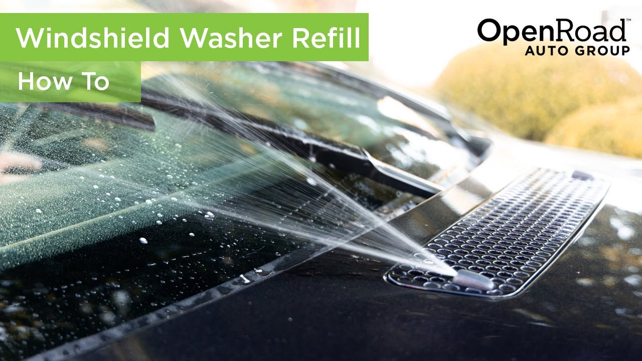 How to Refill Your Windshield Washer Fluid | OpenRoad Auto Group - YouTube