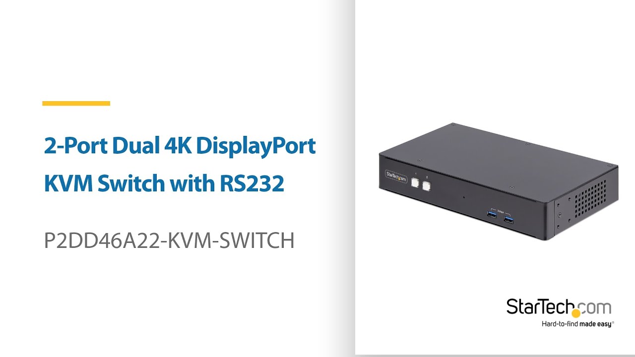 Share a mouse, keyboard, RS-232 device, and dual-4K 60Hz