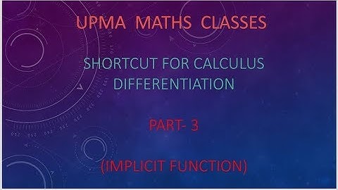 Shortcut for Calculus differentiation | Part-3