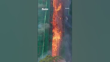 Incredible eyewitness video shows Hong Kong fires rapid spread up skyscrapers