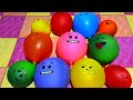 ASMR Various Water Colors // Happy Smiling Balloon Pop Reverse