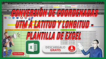 convertir coordenadas utm A latitud Y longitud-plantilla excel