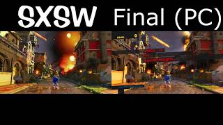 Sonic Forces - SXSW Footage Comparison