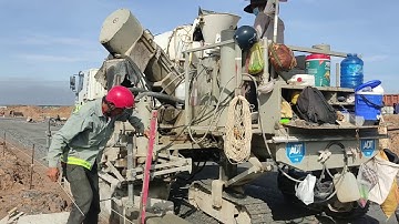 Công nghệ thi công bó vỉa kết hợp đan rãnh bằng máy