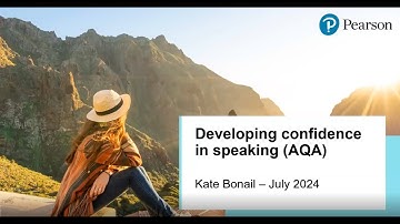 GCSE MFL - Developing Confidence in Speaking - AQA - Webinar Recording