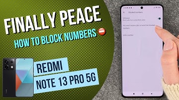 block numbers redmi note 13 pro