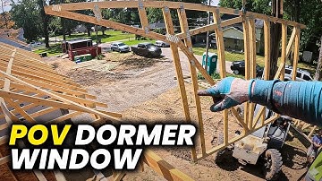 Framing A Dormer Window | Building the Roof Peak on House #2 (Day 10)