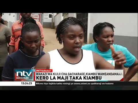 Wakazi Wa Gacharage Waandamana Wakimshutumu Mwekezaji Kwa Kuachilia Maji Taka Katika Barabara Kuu