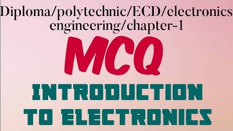Chapter-1 /MCQ/ECD/second semester/diploma