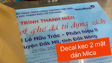 Decal keo 2 mặt dán mica