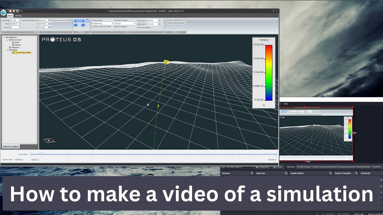 How to quickly create a video recording of ProteusDS simulation results ...