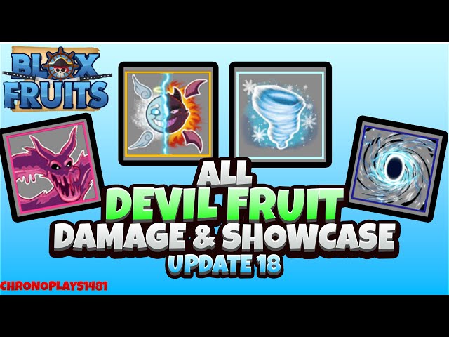 All Devil Fruit Showcase Before The REVAMP Update 17.3