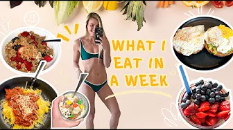 FULL WEEK OF EATING! | RECIPES INCLUDED