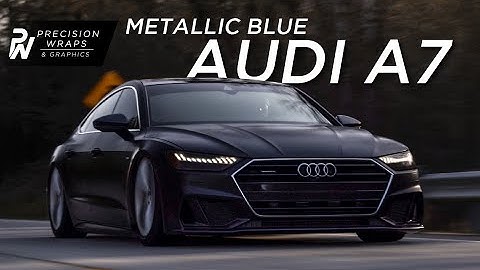 WE SHOT A COMMERCIAL!  |  Audi A7 Gets Wrapped Orafol Matte Metallic Blue