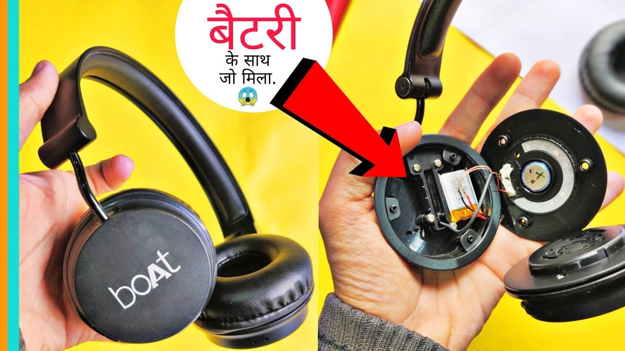 What Is Inside Bluetooth Headphone Boat Rockerz 400 Cutting Bluetooth Headphone Youtube