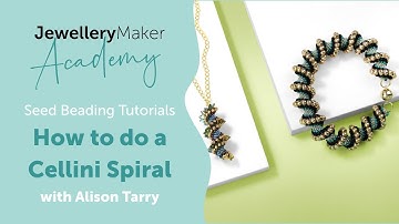 Cellini Spiral Beading Tutorial | Tubular Peyote with Mixed Beads for Stunning Texture | JM Academy