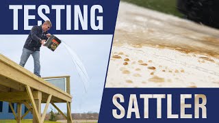 Defying the Elements: Testing Sattler Marine Grade vs Water & Stains