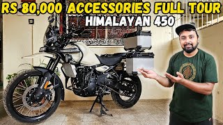 Rs 80,000/ Worth ACCESSORIES On My Himalayan 450 | Full Tour, Pricing & Details | WanderSane
