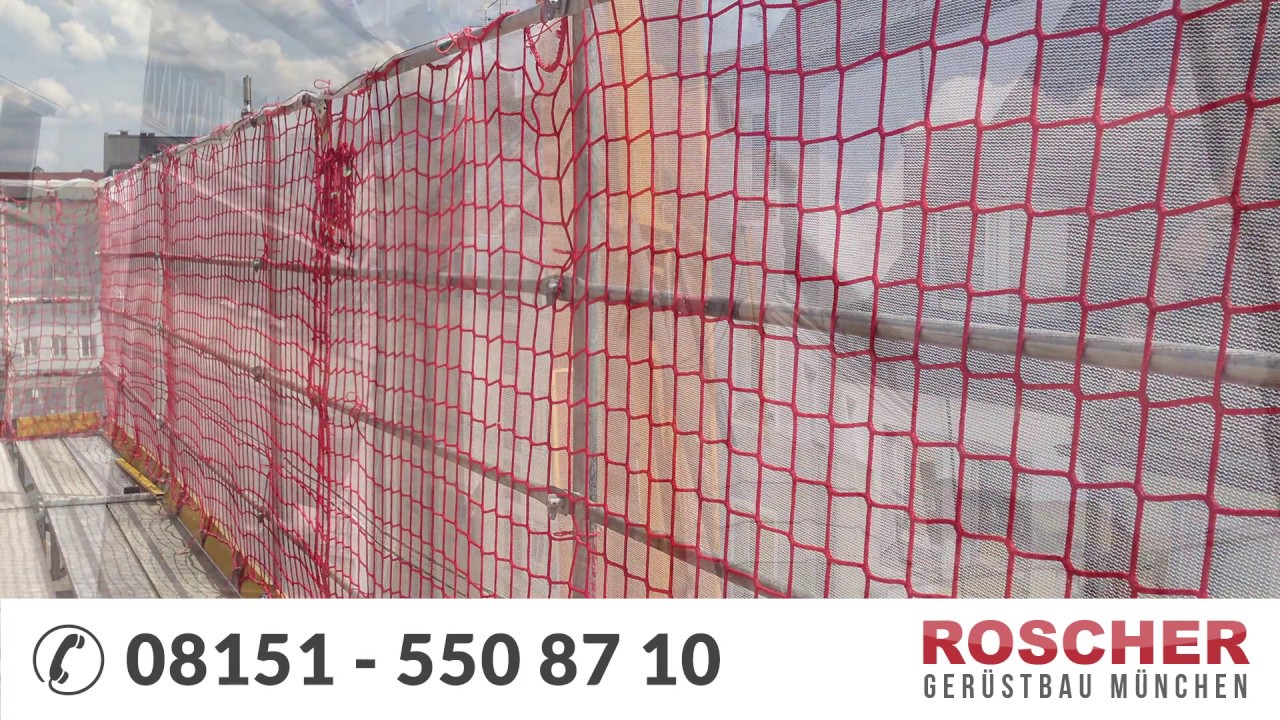 München Schwabing - Gerüstbau & Gerüstverleih - Fassadengerüst und Schutznetz