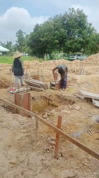 cara buat tiang tapak rumah simpel dan ceppat