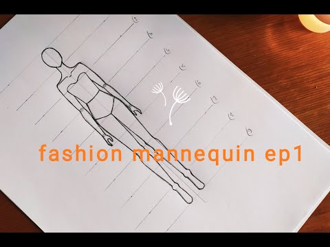 How to Draw a Fashion Mannequin for beginners 