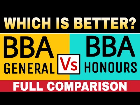 BBA General Vs BBA Honours Full Comparison in Hindi | BBA Course Details in Hindi | Sunil Adhikari