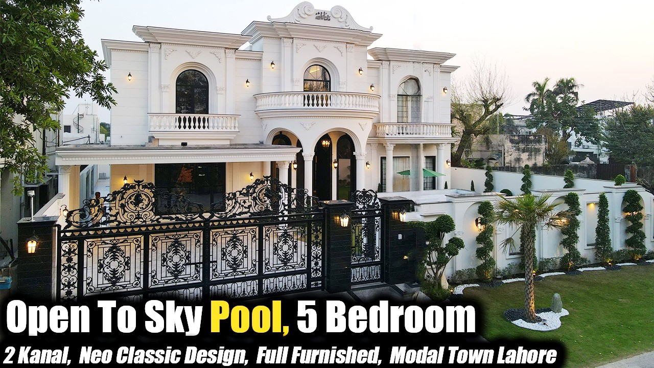 2 Kanal Fully Furnished Neo Classic Design House For Sale In Modal Town Lahore @AlAliGroup